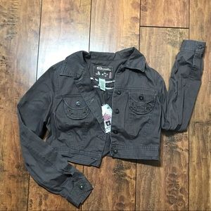 Brown cropped jacket - NWT